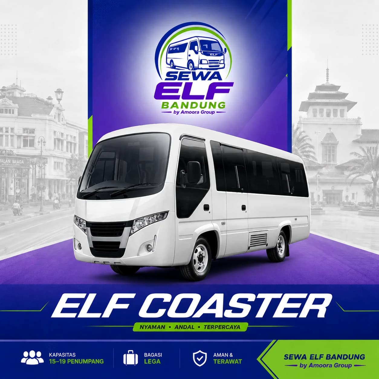 Sewa Elf Coaster Bandung 17-18 Seat - Sewa Elf Bandung by Amoora Group